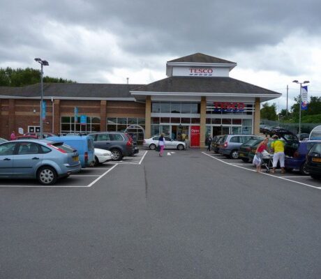 Tesco supermarket in Hungerford, England