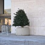 Entrance to HHS headquarters in Washington, February 2025 file photo