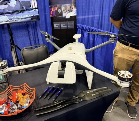 First-generation Percepto Sparrow drone at Embry-Riddle Aeronautical University, October 2025