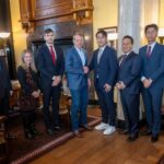 Coupang representatives with Nebraska Governor Jim Pillen in his office