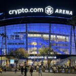 Crypto.com Arena exterior in Los Angeles in November2023, archive photograph