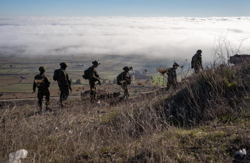 IDF operates in the buffer zone between Israel and Syria on December 13, 2024. (credit: IDF SPOKESPERSON'S UNIT)
