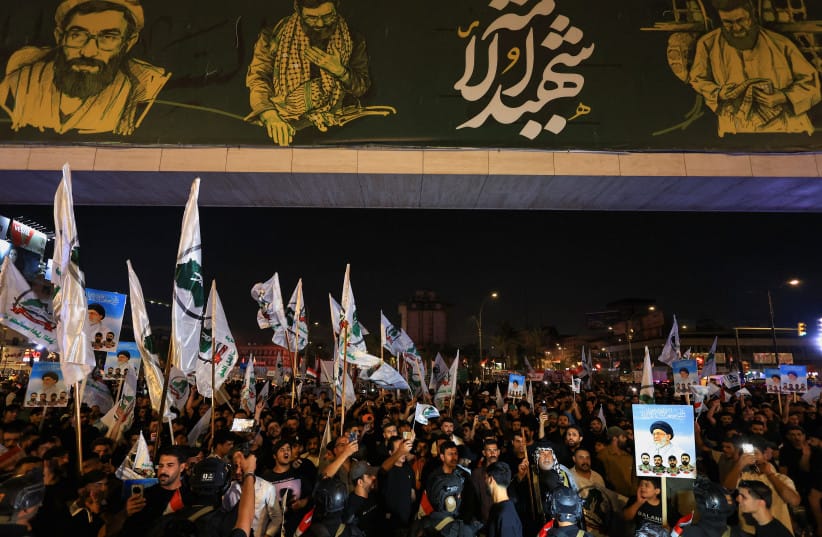 Celebrations after the withdrawal of US-led coalition forces from Iraq, in Baghdad Wednesday, 30th September 2026 (credit: REUTERS/THAIER AL-SUDANI)