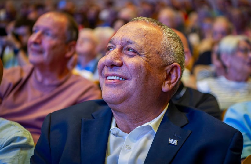 Gadi Eisenkot, leader of the Yashar party, speaks during an election campaign rally in Haifa, September 23, 2026 (credit: Sharon Leibel/Flash90) Gadi Eisenkot, leader of the Yashar party, speaks during an election campaign rally in Haifa, September 23, 2026 (credit: Sharon Leibel/Flash90)