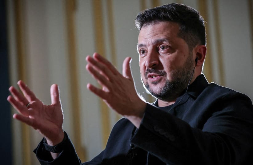 Ukraine's President Volodymyr Zelensky speaks during an interview with Reuters, amid Russia's attack on Ukraine, in Kyiv, Ukraine, October 2, 2026 (credit: REUTERS/Alina Smutko) Ukraine's President Volodymyr Zelensky speaks during an interview with Reuters, amid Russia's attack on Ukraine, in Kyiv, Ukraine, October 2, 2026 (credit: REUTERS/Alina Smutko)