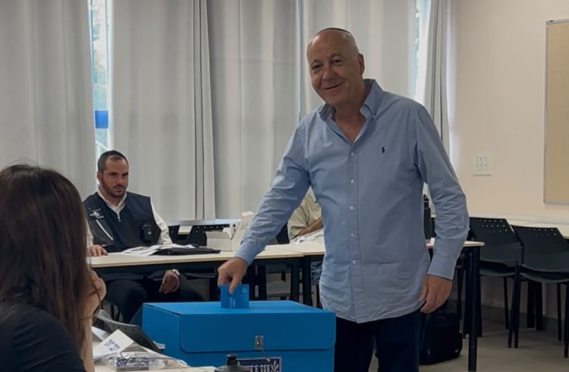 Yoram Cohen coting in the Knesset Election, October 27, 2026. (credit: FAIR USE UNDER ISRAELI COPYRIGHT LAW, ARTICLE 27A)