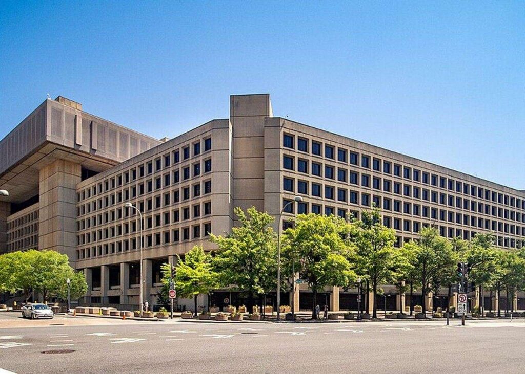 Archive photograph of FBI headquarters in Washington, June 2024.