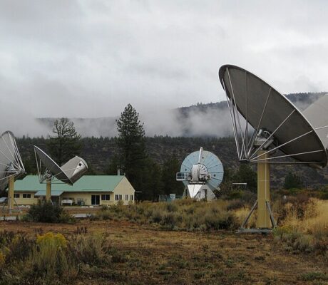 Allen Telescope Array in October 2010. Archive photograph, not current AI equipment.