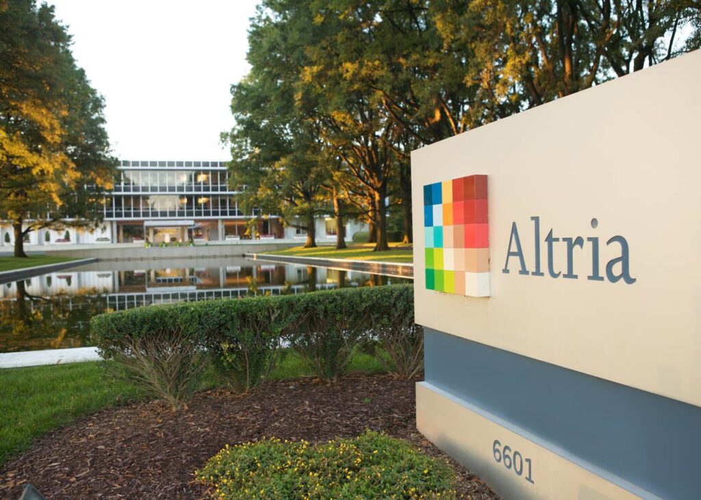 Altria headquarters sign and campus in Richmond, Virginia, in a company-supplied photograph.
