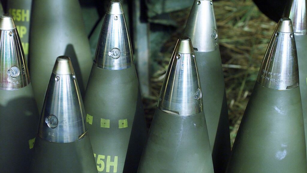 Artillery shells Sgt John G Vannucci US military public domain