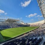 Archive photograph of Bloomfield Stadium in Tel Aviv, January 2022; not the 2026 Toto Cup final.