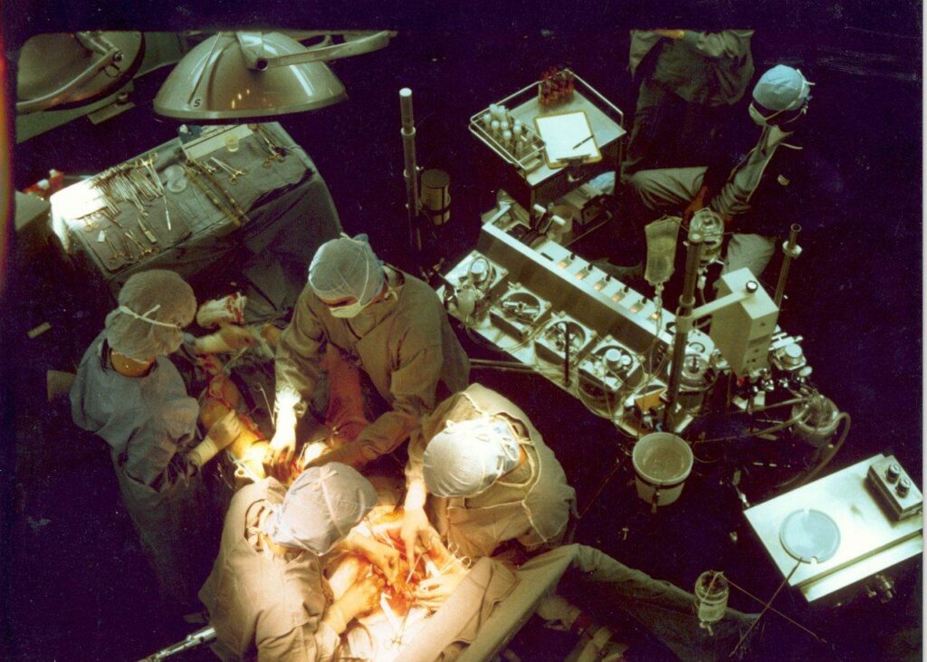 Cardiac surgery archive photograph by Jerry Hecht NIH 1981