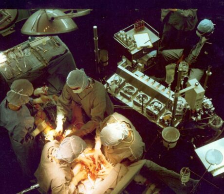 Cardiac surgery archive photograph by Jerry Hecht NIH 1981