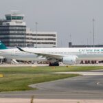 Cathay Pacific Airbus A350 in June 2017. Archive photo, not a photograph of the data incident.