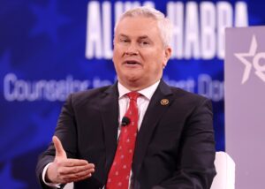 Archive photo: James Comer speaking at CPAC in National Harbor, Maryland, February 20, 2025.