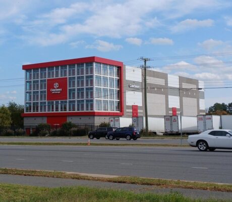 Archive: CubeSmart self-storage building in Gainesville, Virginia, photographed in 2024. Not identified as a property in the proposed venture.