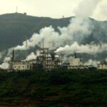 A factory along China's Yangtze River in a September 2008 archive photograph, not identified as an October 2026 survey business.