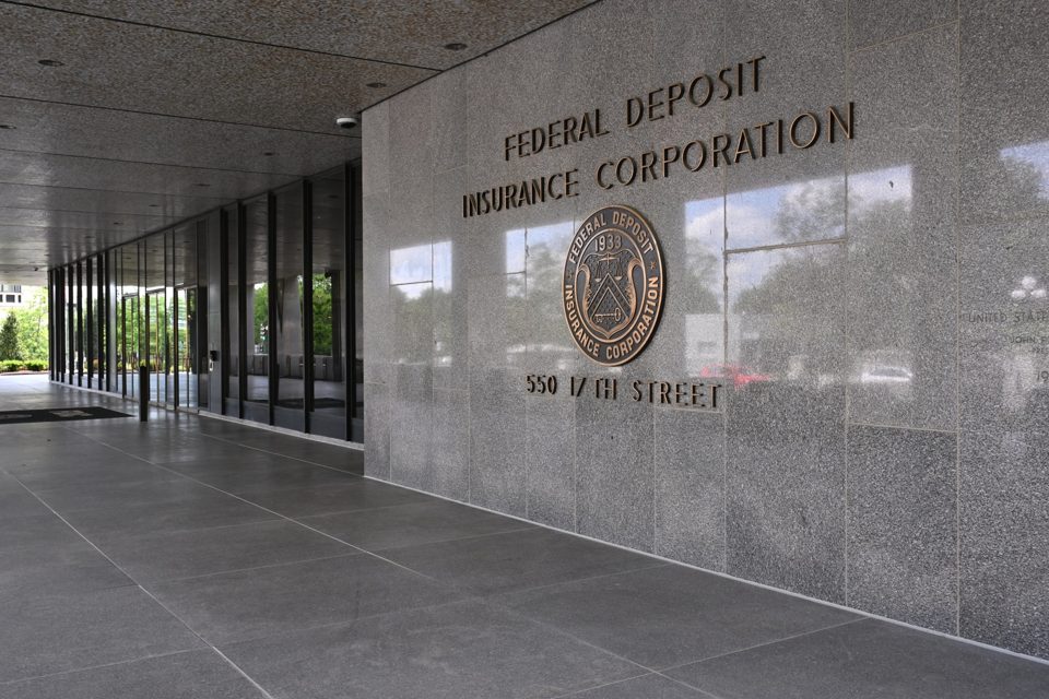 FDIC headquarters in Washington, D.C., May 3, 2025. Archive photograph.