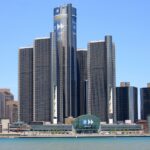 Archive photo: GM headquarters in Detroit, May 27, 2008, cropped.