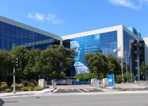 Archive photo: Intel headquarters in Santa Clara, July 2, 2023, cropped.