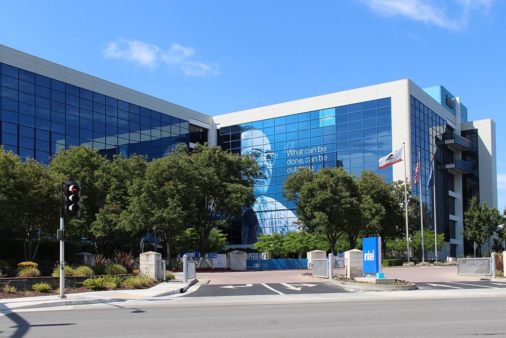 Intel headquarters building in Santa Clara, California