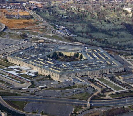 Archive aerial photograph of the Pentagon, March 2023. David / CC BY 2.0, cropped.