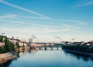 Archive view of Basel and the Rhine