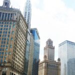 Archive photo of Chicago skyline, not identified as a GE HealthCare facility