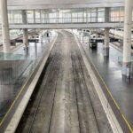 Archive photo of a Madrid railway station, not the Urda crash scene