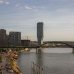 Archive photo of Belgrade skyline, not the embassy scene