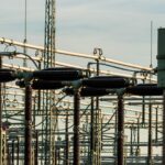 Archive high-voltage substation equipment, not a GE Vernova or Trench facility