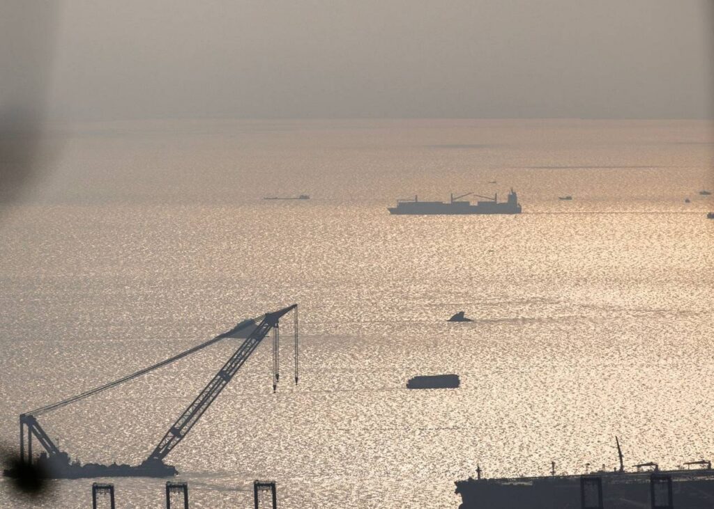 Archive photo: Cargo vessels and port equipment, location unspecified