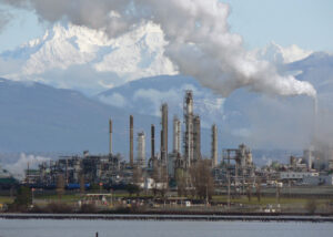 Archive photo: the oil refinery at Anacortes, Washington