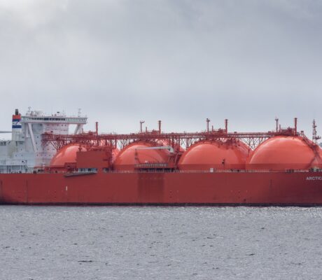 Archive: The LNG carrier Arctic Princess off Hammerfest, Norway, in June 2015.