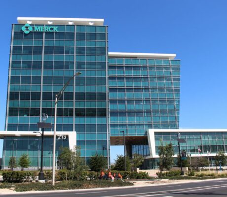 Archive photograph of Merck Research Laboratories in South San Francisco, California, in October 2021; not Merck's Rahway headquarters or a photograph from the current earnings announcement.