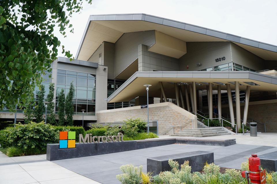 Building 92 at Microsoft's Redmond campus, June 18, 2015.
