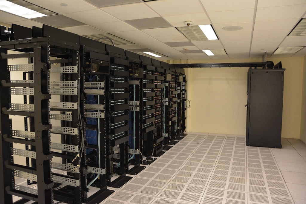Server racks in a data center, shown for illustration, not a Northflank facility.