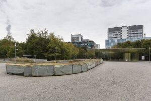 Novartis campus entrance in Basel