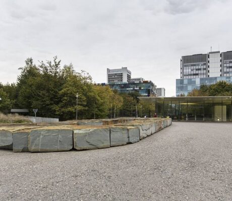 Novartis campus entrance in Basel