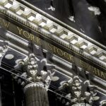 Sign of the New York Stock Exchange on Broad Street