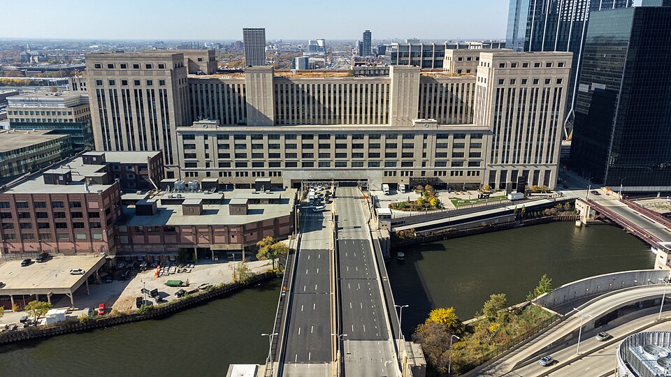 The Old Post Office building in Chicago, which houses Cboe Global Markets' headquarters, in October 2022. Archive photo.