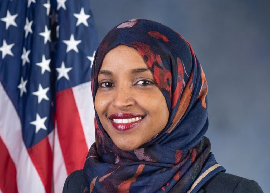 Archive official congressional portrait of Rep Ilhan Omar December 2018