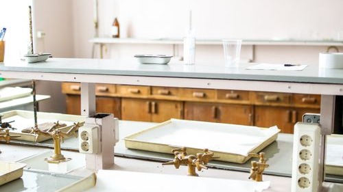 Archive laboratory photo, not identified as a Palvella facility