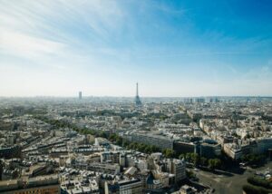 Archive Paris skyline, August2015, not a current event photograph.