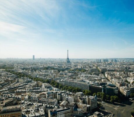 Archive Paris skyline, August2015, not a current event photograph.