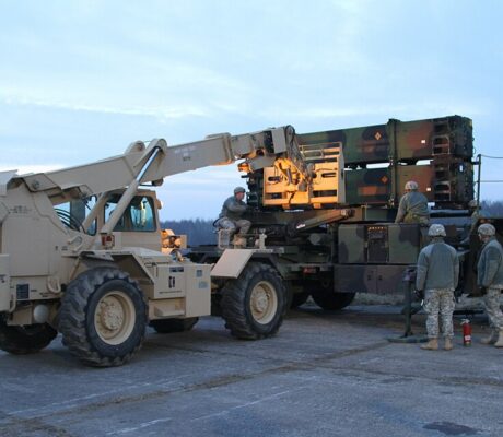 U.S. Army personnel load Patriot launchers during training in Poland in March 2015. Archive, not a current Ukraine delivery.