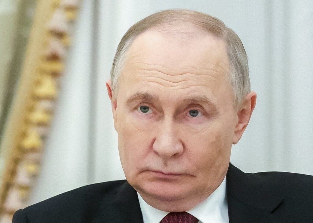 Vladimir Putin at a December 8, 2025 meeting; archive photograph.