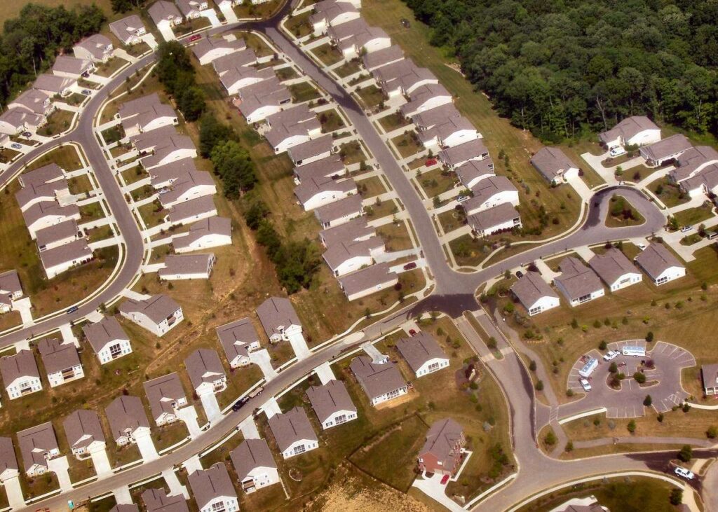 Residential subdivision near Union Kentucky. June2005 illustrative archive, not identified Chimera collateral.