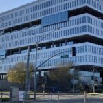 Archive photograph of Samsung headquarters in Silicon Valley, California, February 16, 2021.