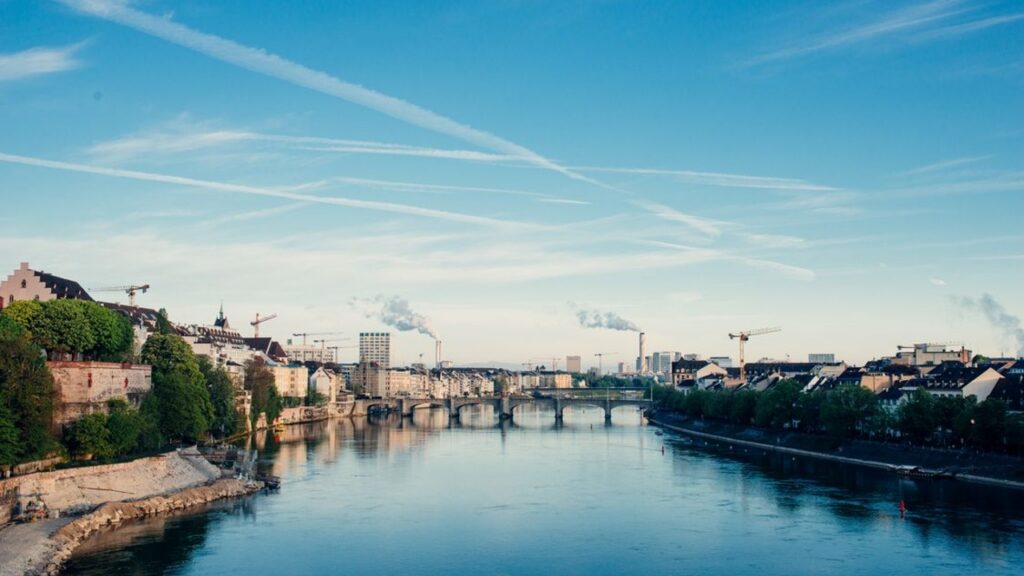 Archive view of Basel and the Rhine